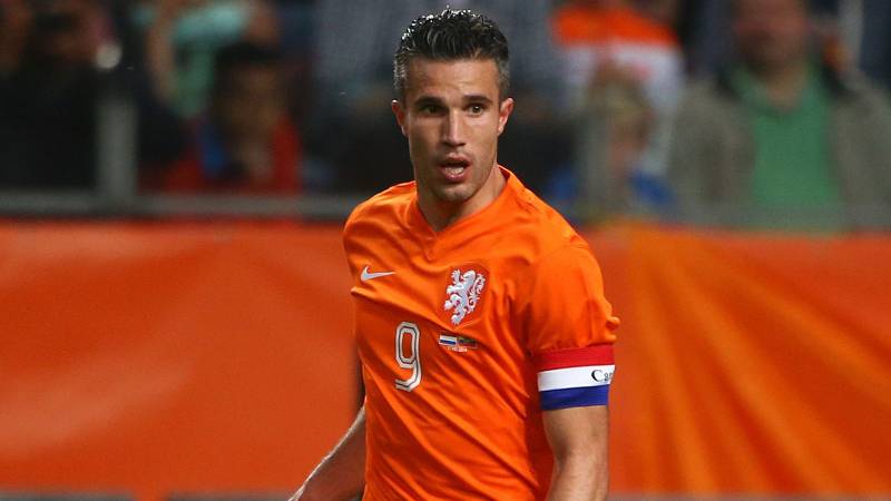 Van Persie trong màu áo đội tuyển Hà Lan